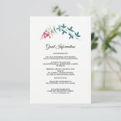 Wilde weide | Summer Forest Trouwgegevens Kaarten (Staand voorkant)