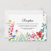 Wilde weide | Summer Forest Trouwreceptie Kaart (Voorkant)