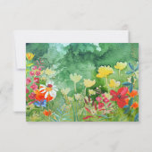 Wilde weide | Summer Forest Trouwreceptie Kaart (Achterkant)