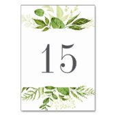 Wilde Weide Tafel Nummerkaart Kaart (Achterkant)