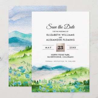 Wilde Weide | Voorjaars Bergen Bewaar de Datum Kaa Save The Date