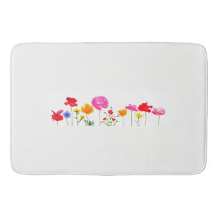 wilde weidebloemen badmat