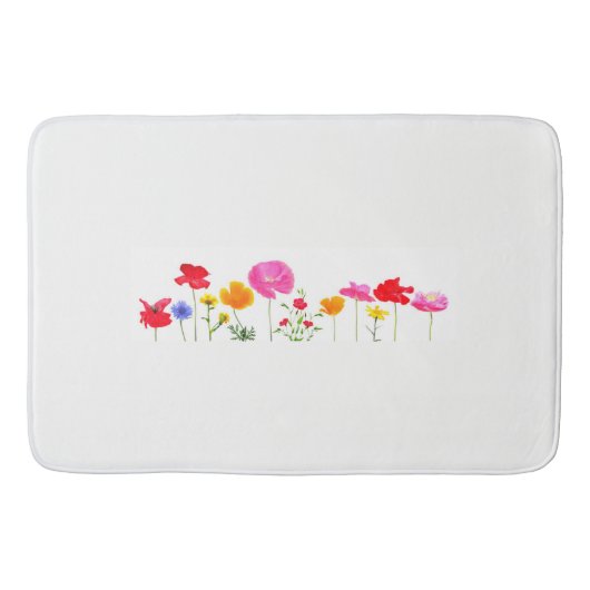 wilde weidebloemen badmat (Voorkant)