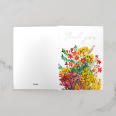 Wilde weidebloemen bedankt je kaart (Buiten Laag)