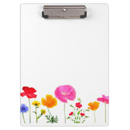 wilde weidebloemen klembord