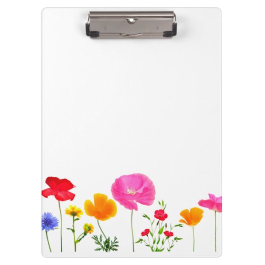 wilde weidebloemen klembord (Voorkant)