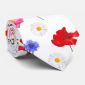 wilde weidebloemen stropdas (Opgerold)