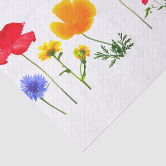 wilde weidebloemen tissuepapier (Detail)