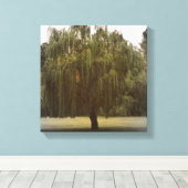 Wilde weideboom canvas afdruk (Insitu (Houten vloer))