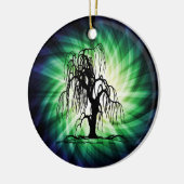 Wilde weideboom keramisch ornament (Links)