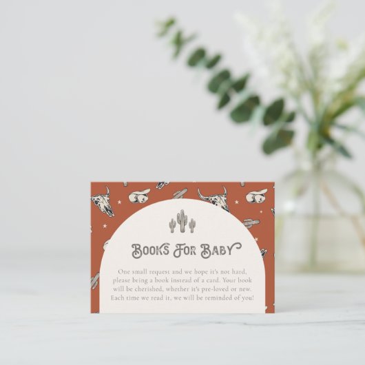 Wilde West Books voor Baby Kaarten | WESTERNE BABY (Staand voorkant)