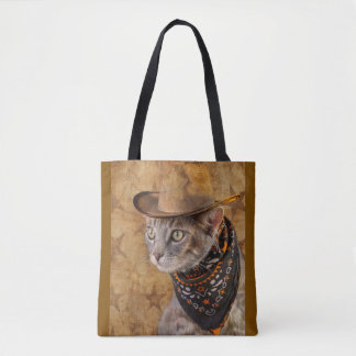 Wilde West Cat Tote Bag