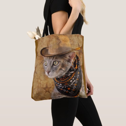 Wilde West Cat Tote Bag (Dichtbij)