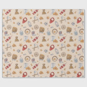 Wilde West cowboy  goudwinning Cadeaupapier (Vlak)