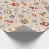 Wilde West cowboy  goudwinning Cadeaupapier (Hoek)