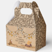 Wilde West Desert Dieren Rustieke Cowboy Bedankdoosjes (Voorkant)