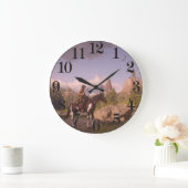 Wilde West Sunset for Acrylwall Clock Grote Klok (Huis)