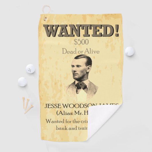 Wilde West USA Golfhanddoek (Insitu)