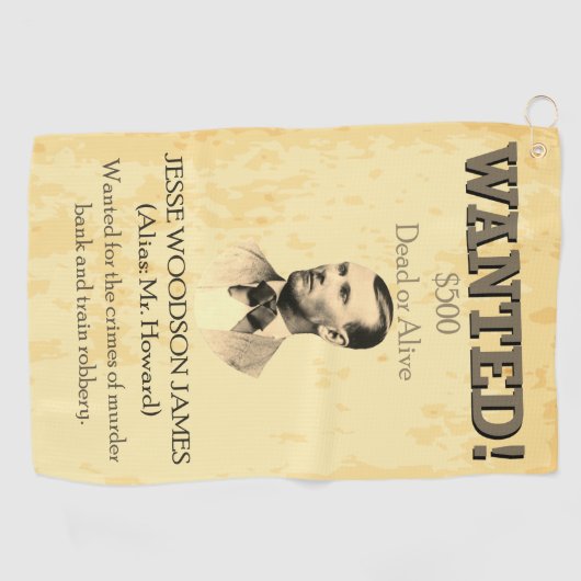 Wilde West USA Golfhanddoek (Horizontaal)