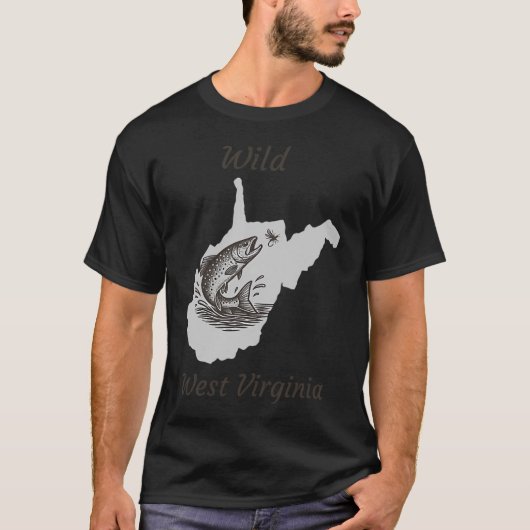 Wilde West Virginia Beekforel T-shirt (Voorkant)