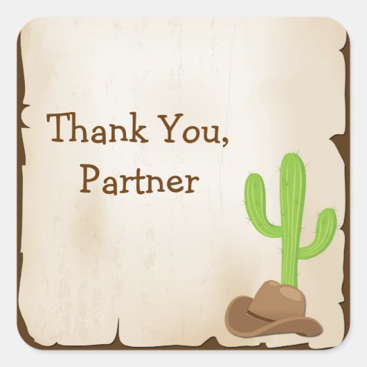 Wilde Westelijke Sticker (Voorkant)