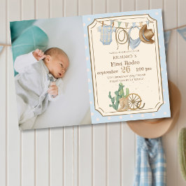Wilde Westen Baby Cowboy 1e Verjaardag Kaart