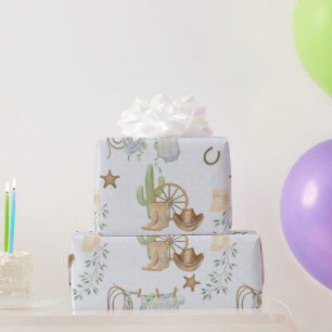 Wilde Westen Baby Cowboy Cadeaupapier