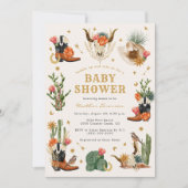 Wilde Westen Baby Shower Kaart (Voorkant)