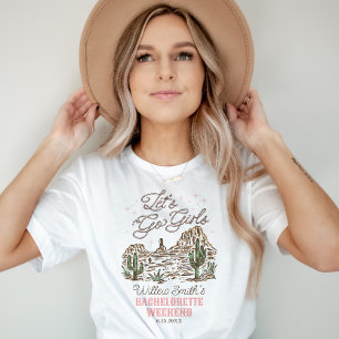Wilde Westen Bachelorette Laten we meiden T-shirts