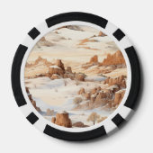 Wilde Westen Bar Saloon Poker Chips (Achterkant)
