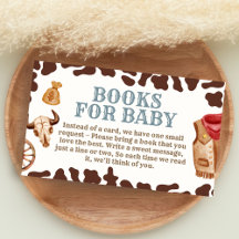 Wilde Westen Cowboy Rodeo Baby Shower Boeken voor 