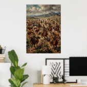 Wilde Westen Cowboy Veeveeart Poster (Thuiskantoor)