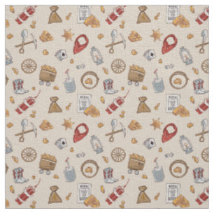 Wilde Westen cowboy vintage goudmijnbouw Stof