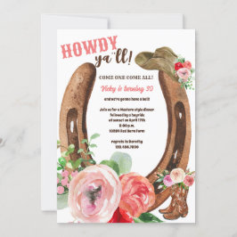 Wilde Westen | Howdy | Cowgirl Feest Kaart