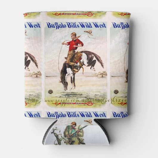 " Wilde Westen Poster" Blikjeskoeler (Voorkant)