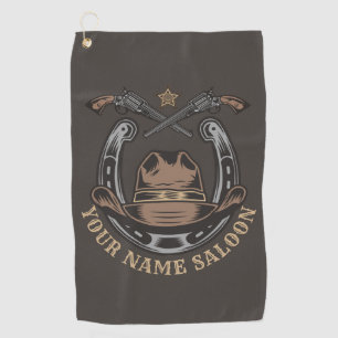 Wilde Westen Revolver Hoefijzer Western Cowboy Sal Golfhanddoek