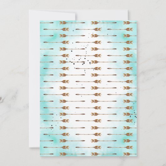 Wilde Westen | Rustieke Schedel & Pijlen Jongens B Kaart (Achterkant)