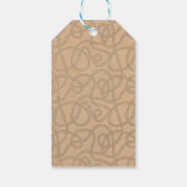 Wilde Westen Whimsical Desert Cowboy Dank Je Cadeaulabel (Achterkant)