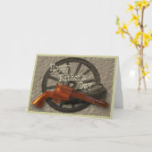 Wilde Westennen ~ Vaderdag Kaart (Gele Bloem)