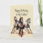 Wilde Westerne paarden Birthday Father Animal Card Kaart<br><div class="desc">Wilde Westerne paarden Birthday Father Boerderij Animal Dingen die je leuk vindt voor degene die van paarden houdt</div>