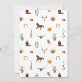 Wilde Westerse Bruiloftsshower Kaart (Achterkant)