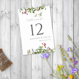 Wilde Whimsical Bloemen & Groenelementen Kaart