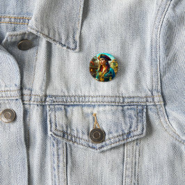 Wilde, Wilde Barbarijse Kust - San Francisco Butto Ronde Button 3,2 Cm