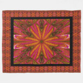 Wilde wilde bloemen 12 fleece deken (Voorkant (Horizontaal))