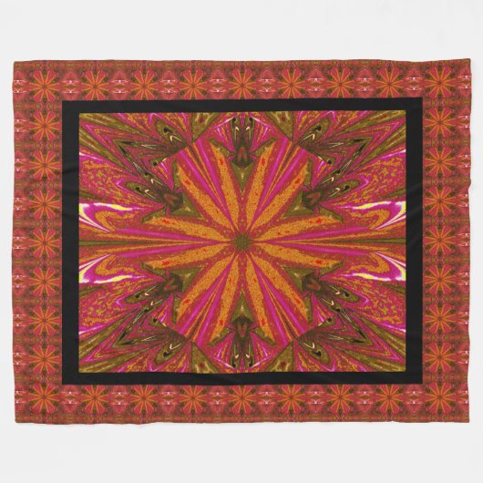 Wilde wilde bloemen 12 fleece deken (Voorkant (Horizontaal))