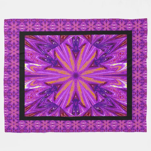 Wilde wilde bloemen 17 fleece deken (Voorkant (Horizontaal))