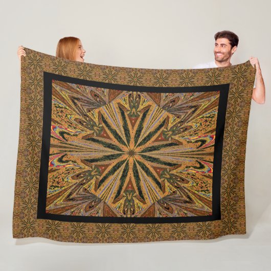 Wilde wilde bloemen 18 fleece deken (In situ)