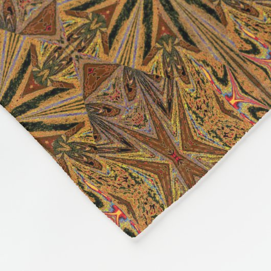 Wilde wilde bloemen 18 fleece deken (Hoek)