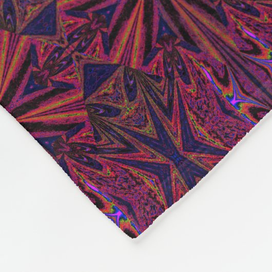 Wilde wilde bloemen 21 fleece deken (Hoek)