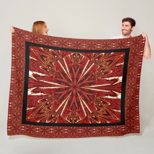 Wilde wilde bloemen 27 fleece deken (In situ)